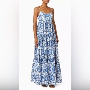 BORGO DE NOR Merle Tiered Dress in Cotton